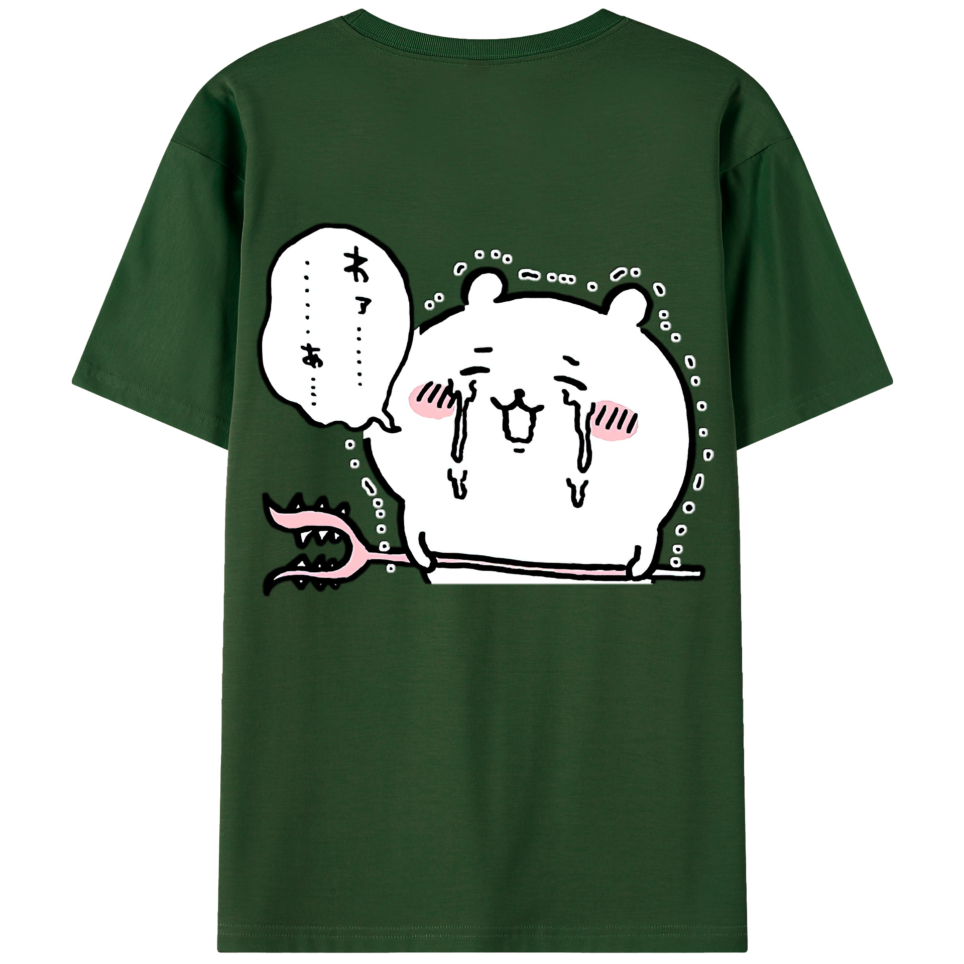 （画像用） ちいかわ ちいかわ Chii-kawa chiikawa 綿100％半袖Tシャツ（背面プリント）